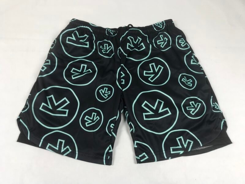 Kaspa Beach Shorts – Bold Black Design with Iconic Kaspa Logo - Image 7