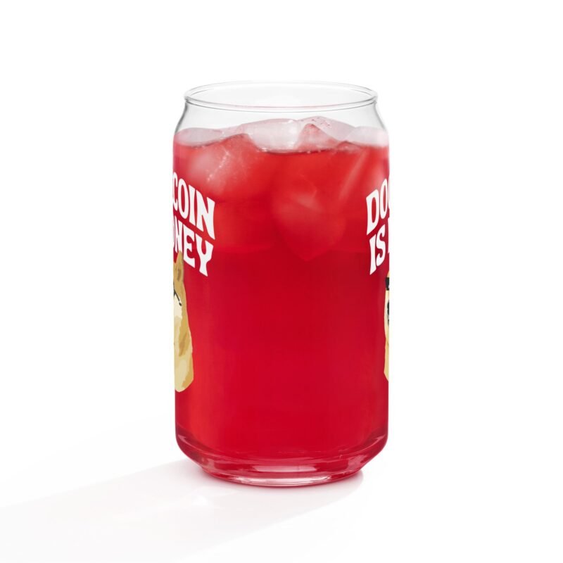 Glass DOGE Cup Dogecoin is Money Cup