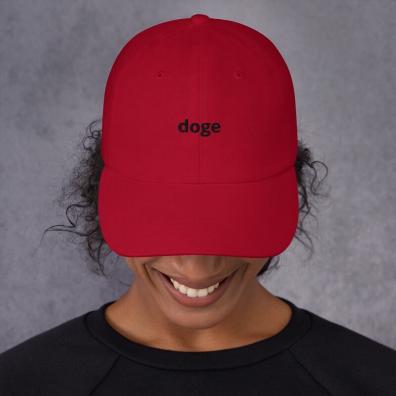DOGE Hat Dogecoin Department of Government Efficiency Dad hat v2