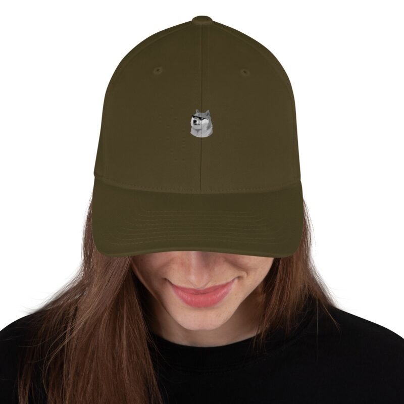 Grey Doge Emblem  Structured Twill Cap
