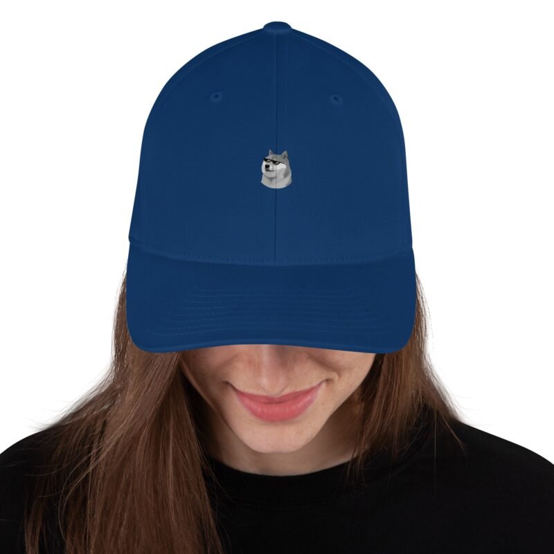 Grey Doge Emblem  Structured Twill Cap