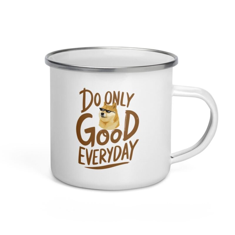 Signature DOGE Mug | Classic Do Only Good Everyday Enamel Mug