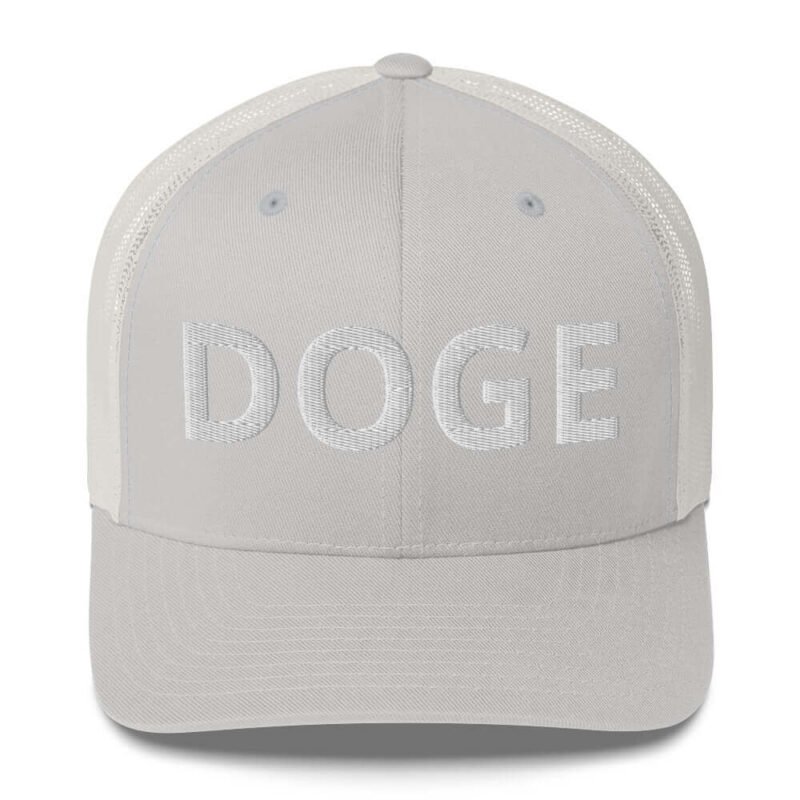 BOLD DOGE Premium Trucker Cap | Embroidered DOGE Hat | Adjustable Mesh Back Snapback