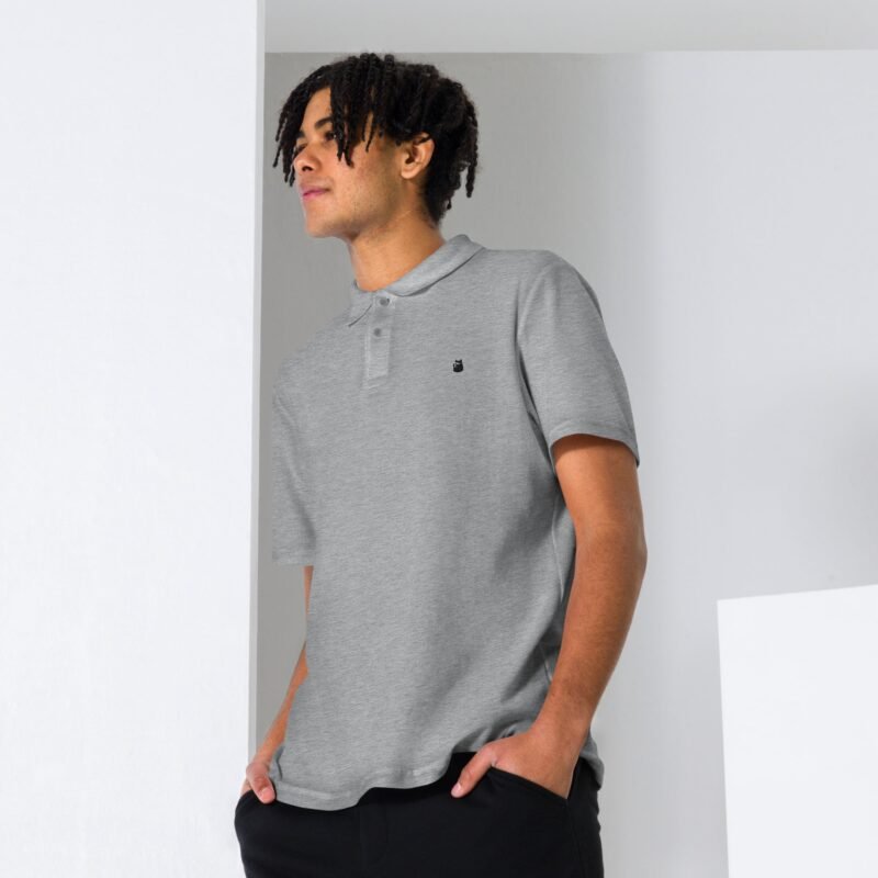 Grey Doge Emblem Unisex Pique Polo Shirt