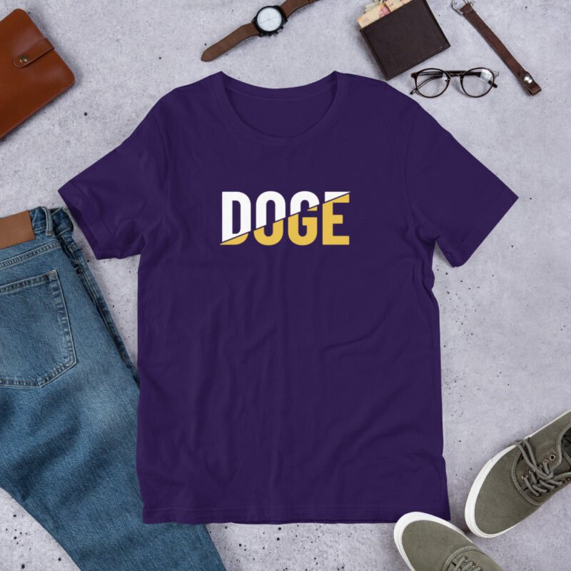 Slice DOGE Dogecoin D.O.G.E. Unisex T-Shirt | Premium DOGE Meme Apparel | Soft Cotton Dogecoin Shirt