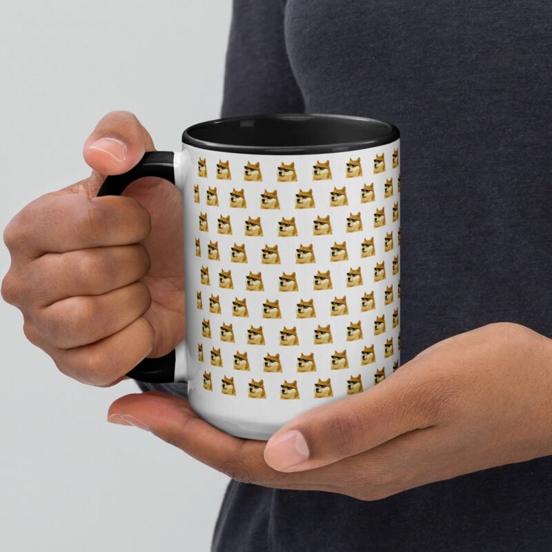 Limited Edition DOGE Pattern Mug 15oz | Premium Large Collector's Ceramic Cup